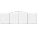 buede gabionkurve 9 stk. 400x30x120/140 cm galvaniseret jern