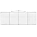 buede gabionkurve 2 stk. 400x30x140/160 cm galvaniseret jern