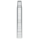 buede gabionkurve 2 stk. 400x30x180/200 cm galvaniseret jern