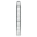 buede gabionkurve 7 stk. 400x30x180/200 cm galvaniseret jern