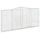 buede gabionkurve 10 stk. 400x30x180/200 cm galvaniseret jern