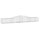 buede gabionkurve 2 stk. 400x50x40/60 cm galvaniseret jern