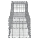buede gabionkurve 5 stk. 400x50x40/60 cm galvaniseret jern
