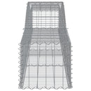 buede gabionkurve 8 stk. 400x50x40/60 cm galvaniseret jern
