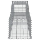 buede gabionkurve 9 stk. 400x50x40/60 cm galvaniseret jern