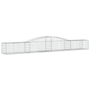 buede gabionkurve 25 stk. 400x50x40/60 cm galvaniseret jern