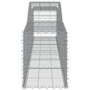 buede gabionkurve 6 stk. 400x50x60/80 cm galvaniseret jern
