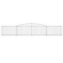 buede gabionkurve 10 stk. 400x50x60/80 cm galvaniseret jern