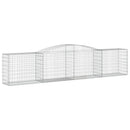buede gabionkurve 2 stk. 400x50x80/100 cm galvaniseret jern