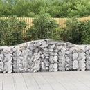 buede gabionkurve 3 stk. 400x50x80/100 cm galvaniseret jern