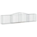 buede gabionkurve 6 stk. 400x50x80/100 cm galvaniseret jern