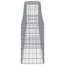 buede gabionkurve 25 stk. 400x50x80/100 cm galvaniseret jern