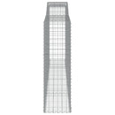 buede gabionkurve 5 stk. 400x50x160/180 cm galvaniseret jern