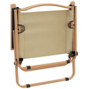 campingstole 2 stk. 54x43x59 cm oxfordstof beige