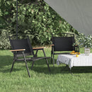 campingstole 2 stk. 54x43x59 cm oxfordstof sort