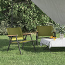campingstole 2 stk. 54x43x59 cm oxfordstof beige