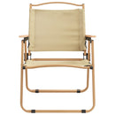 campingstole 2 stk. 54x55x78 cm oxfordstof beige