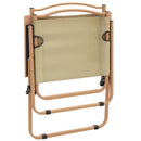 campingstole 2 stk. 54x55x78 cm oxfordstof beige