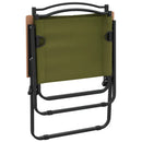 campingstole 2 stk. 54x55x78 cm oxfordstof Grøn