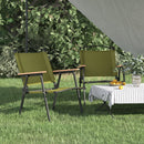 campingstole 2 stk. 54x55x78 cm oxfordstof Grøn