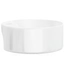 håndvask 40x14,5 cm keramik rund hvid