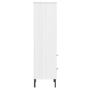 bogreol med 2 skuffer OSLO 60x35x128,5 cm massivt træ hvid
