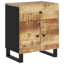 sengebord 50x33x60 cm massivt mangotræ og konstrueret træ