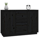 skænk 111x34x75 cm massivt fyrretræ grå