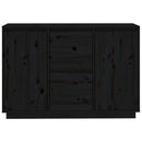 skænk 111x34x75 cm massivt fyrretræ grå