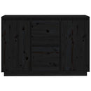 skænk 111x34x75 cm massivt fyrretræ grå