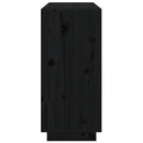 skænk 111x34x75 cm massivt fyrretræ grå