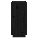 skænk 111x34x75 cm massivt fyrretræ grå