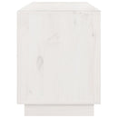 tv-bord 176x37x47,5 cm massivt fyrretræ hvid