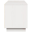 tv-bord 156x37x45 cm massivt fyrretræ hvid