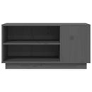 tv-bord 80x35x40,5 cm massivt fyrretræ grå