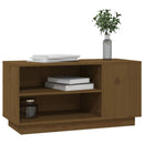 tv-bord 80x35x40,5 cm massivt fyrretræ gyldenbrun