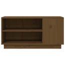 tv-bord 80x35x40,5 cm massivt fyrretræ gyldenbrun