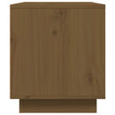 tv-bord 80x35x40,5 cm massivt fyrretræ gyldenbrun