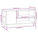 tv-bord 80x35x40,5 cm massivt fyrretræ gyldenbrun