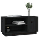 tv-bord 80x35x40,5 cm massivt fyrretræ sort