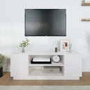 tv-bord 110x35x40,5 cm massivt fyrretræ hvid