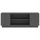 tv-bord 110x35x40,5 cm massivt fyrretræ grå