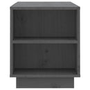 tv-bord 110x35x40,5 cm massivt fyrretræ grå