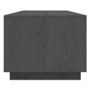 sofabord 110x50x40 cm massivt fyrretræ grå