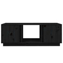 sofabord 110x50x40 cm massivt fyrretræ sort