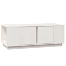 sofabord 110x50x40 cm massivt fyrretræ hvid