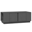 sofabord 110x50x40 cm massivt fyrretræ grå