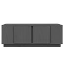 sofabord 110x50x40 cm massivt fyrretræ grå