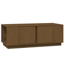 sofabord 110x50x40 cm massivt fyrretræ gyldenbrun