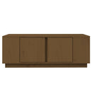 sofabord 110x50x40 cm massivt fyrretræ gyldenbrun